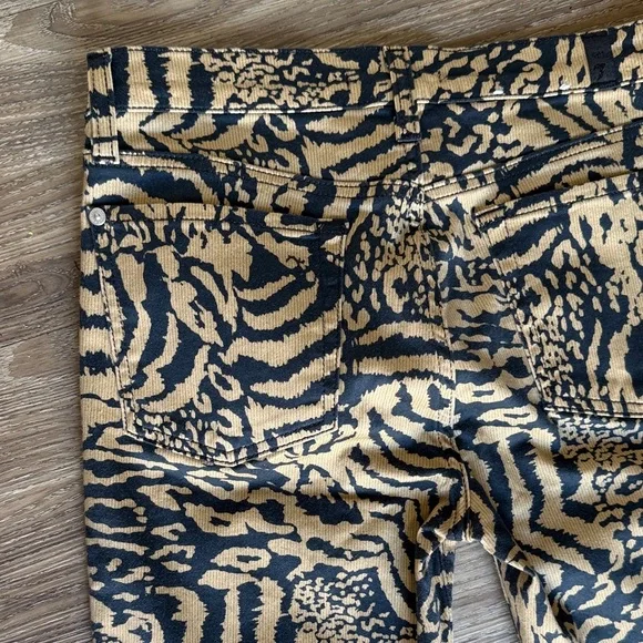 7 For All Mankind Leopard Print Ankle Skinny Jeans Size: 28 - Picture 8 of 8